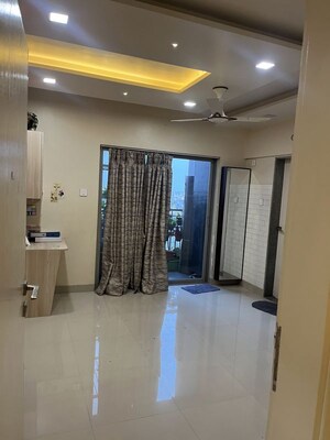 Living Room in 3 BHK Apartment at Nyati Windchimes, Mohammadwadi – for Rent