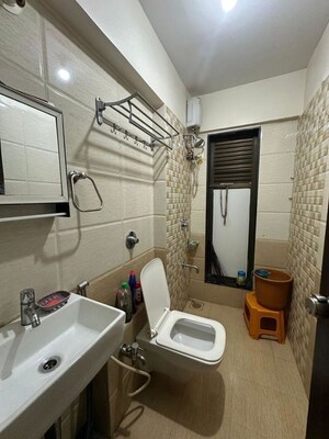 Bathroom in 2 BHK Apartment at Metro Grande, Kalyan East – for Rent