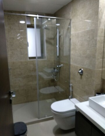 Bathroom in 4 BHK Apartment at Dynamix Woodlands Apartment, Malad East – for Sale