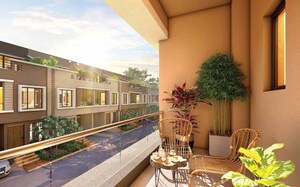 Balcony in 3 BHK Builder Floor at Southern Avenue – for Sale