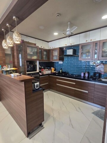 Kitchen in 4 BHK Apartment at Nahar F Residences, Balewadi – for Rent