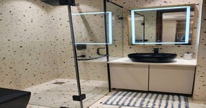 Washroom in 4 BHK Builder Floor at Ansal API Esencia, Sector 67 – for Sale