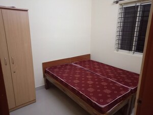 Bedroom in 2 BHK Builder Floor at Miracle Apartments, Btm Layout – for Rent