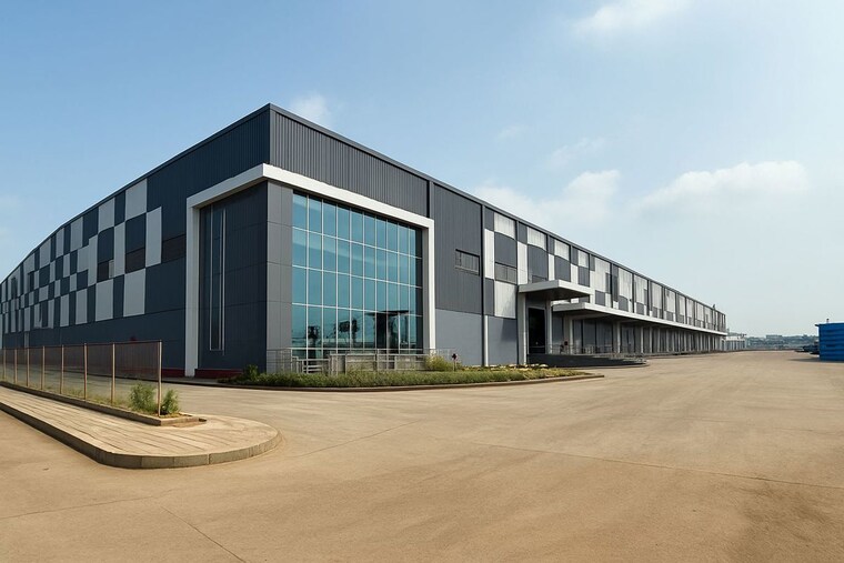 Exterior View, uran Commercial Warehouse 133000 Sq.Ft. In Uran Navi Mumbai 10064548