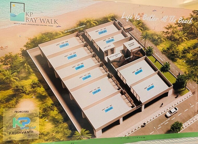 Master Plan, kp-icon Commercial Shop 1675 Sq.Ft. In Yendada Vizag 10064659