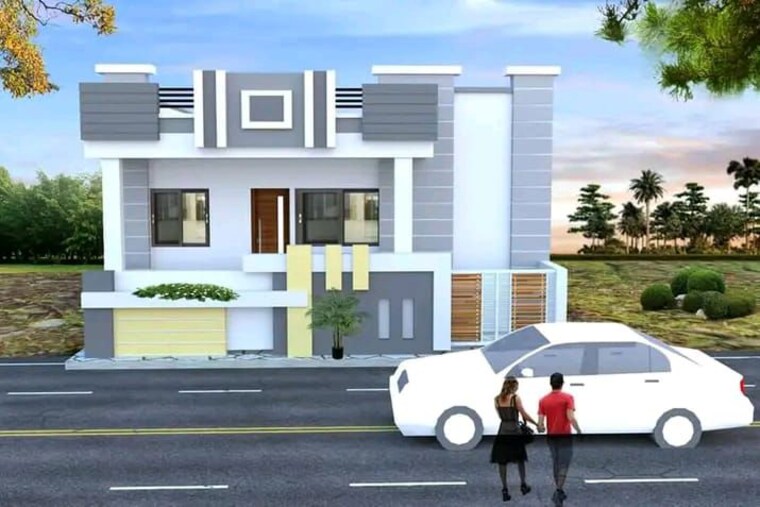 Exterior View, vengambakkam 2 Bedroom 850 Sq.Ft. Independent House In Vengambakkam Chennai 10064718