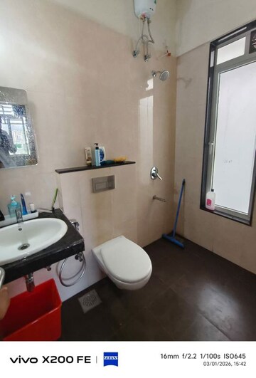 Bathroom in 2 BHK Apartment at Sheth Avante, Kanjurmarg West – for Rent