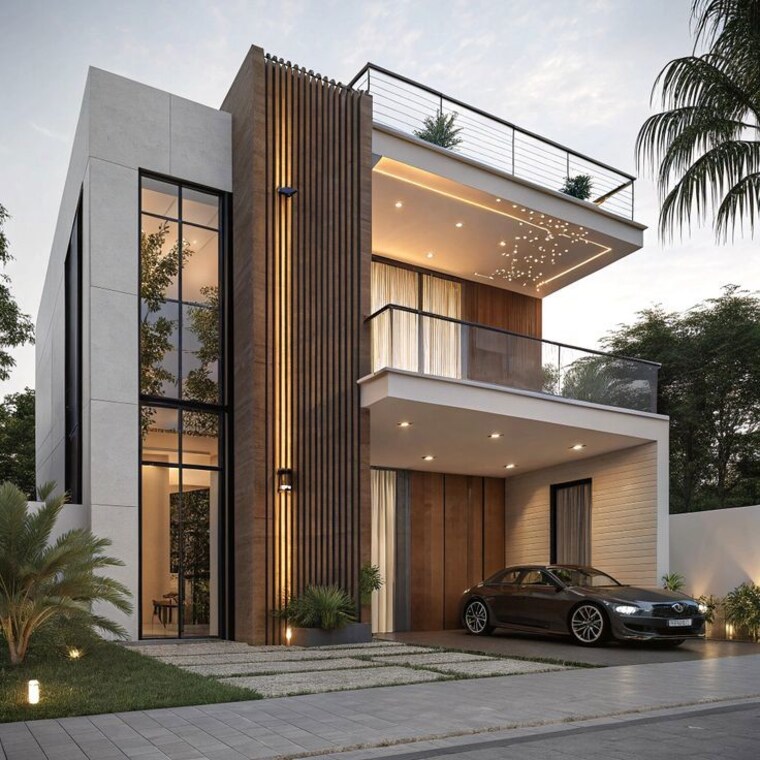 Exterior View, electronic city 3 Bedroom 960 Sq.Ft. Villa In Electronic City Bangalore 10065087
