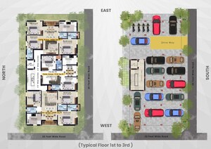 Master Plan in 3 BHK Apartment at Saligramam – for Sale