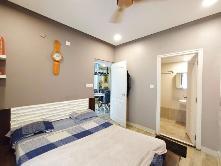 Bedroom, sai-kalyan-ultima 3 Bedroom 1350 Sq.Ft. Apartment In Thanisandra Bangalore 10065272