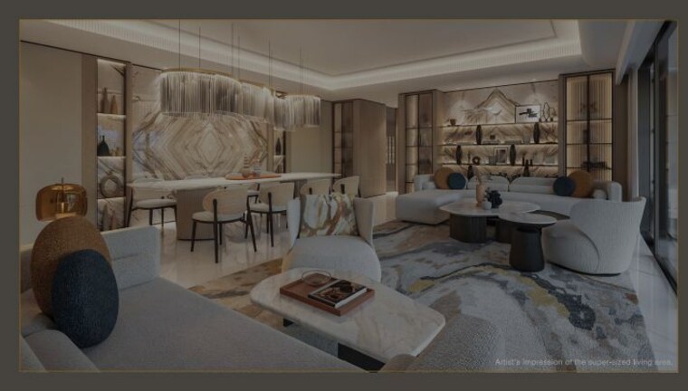 Living Room, baner 5 Bedroom 3200 Sq.Ft. Apartment In Baner Pune 10065423