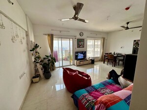 Living Room in 2.5 BHK Apartment at Royal Velstand Phase 2, Kharadi – for Rent
