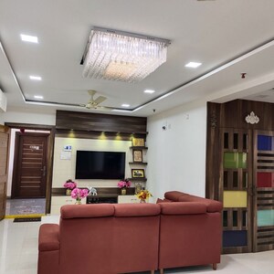 Living Room in 3 BHK Apartment at SMR Vinay Iconia Hyderabad, Kondapur – for Rent