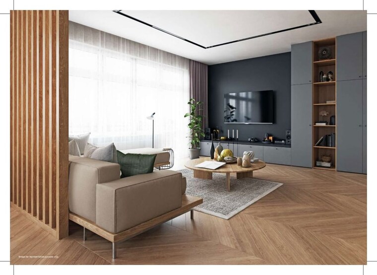 Living Room, sukhwani-verde 2 Bedroom 955 Sq.Ft. Apartment In Handewadi Pune 10065676