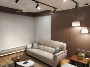 Living Room in 2 BHK Apartment at PR Aetheria Tower, Lower Parel – for Rent