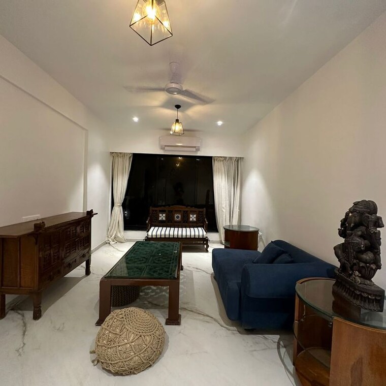 Living Room, palm-beach-apartments 1 Bedroom 600 Sq.Ft. Apartment In Versova Mumbai 10065909