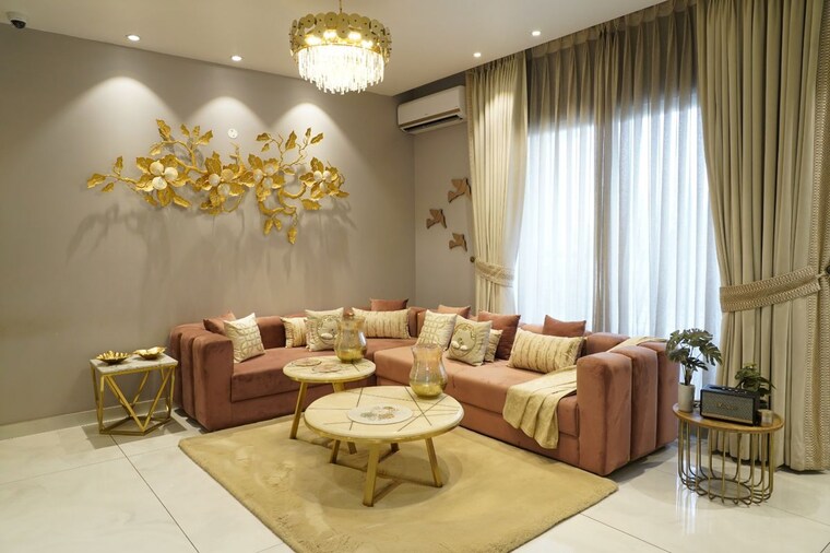 Living Room, malwa-escon-primera 2 Bedroom 1305 Sq.Ft. Apartment In International Airport Road Zirakpur 10065997