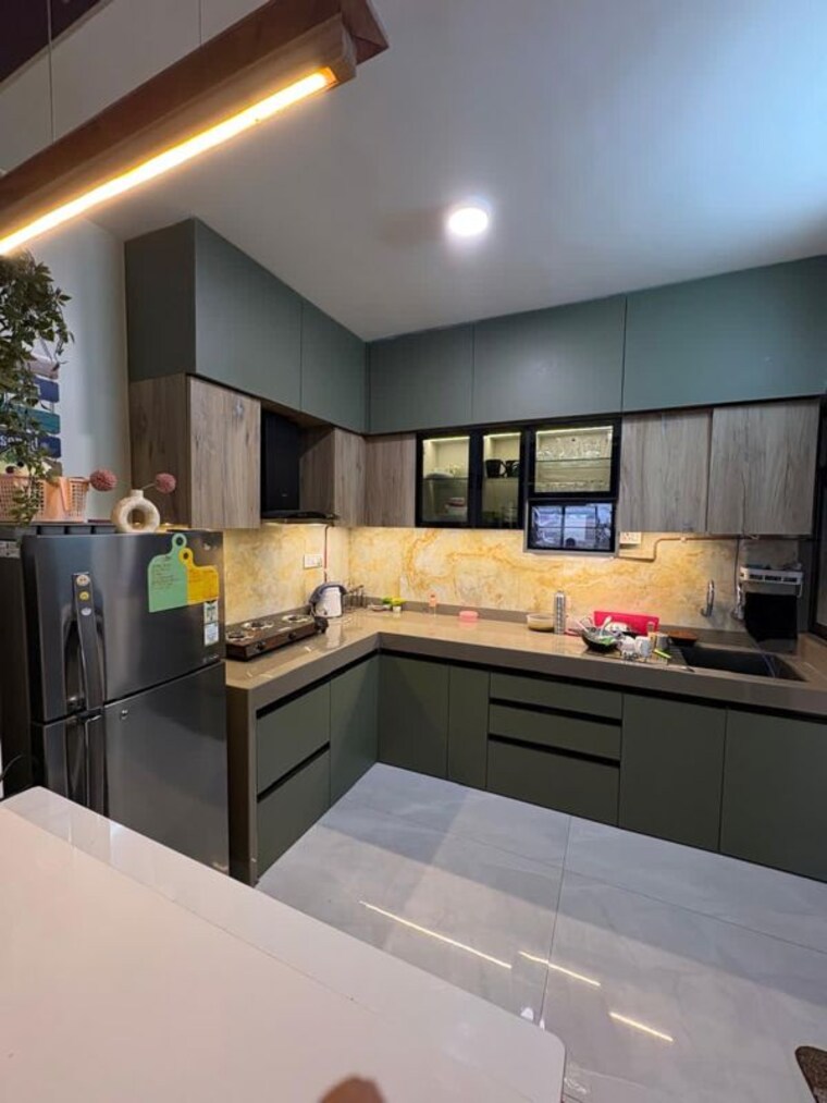 Kitchen, oxy-beaumonde 3 Bedroom 1600 Sq.Ft. Apartment In Viman Nagar Pune 10065994