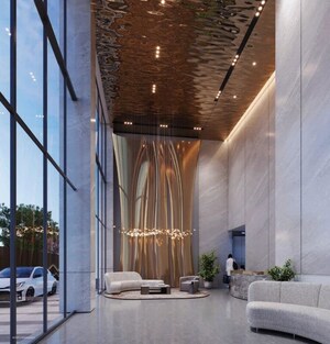 Staircase in 3 BHK Apartment at Aurum Helios, Walkeshwar – for Sale