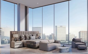 Living Room in 3 BHK Apartment at Aurum Helios, Walkeshwar – for Sale