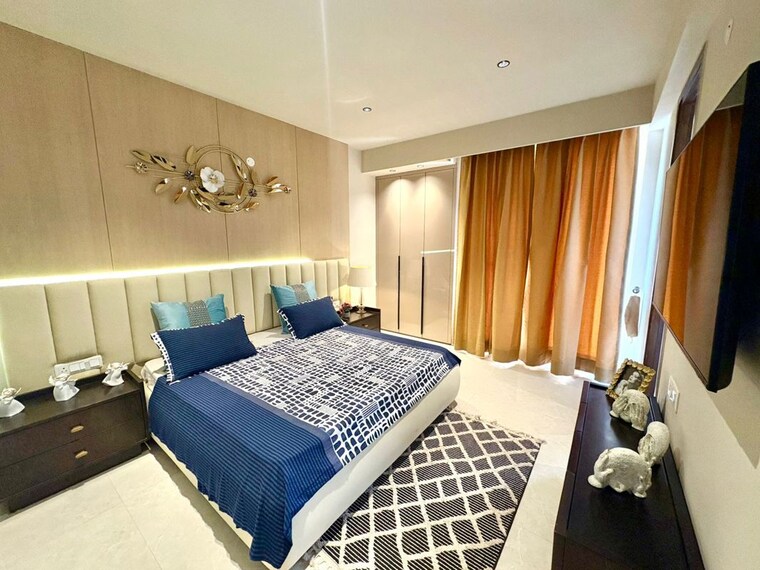Bedroom, krishna-atlantis-grand 3 Bedroom 1995 Sq.Ft. Apartment In Nabha Zirakpur 10066040