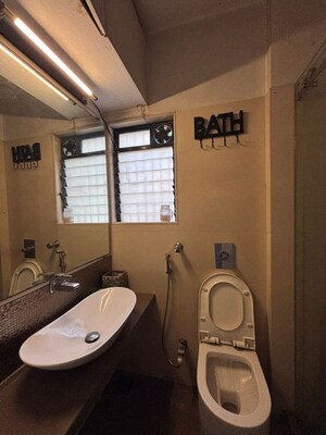 Bathroom in 3 BHK Apartment at Bandra West – for Rent