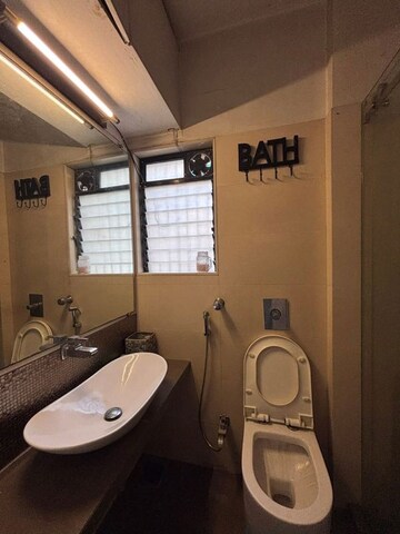 Bathroom in 3 BHK Apartment at Bandra West – for Rent