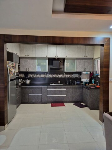 Kitchen in 3 BHK Apartment at Plama Heights, Hennur – for Rent