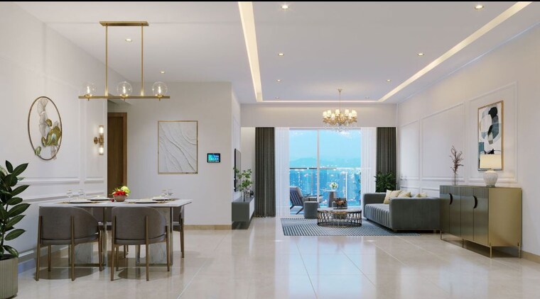 Living Room, marunji 2 Bedroom 837 Sq.Ft. Apartment In Marunji Pune 10066144