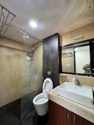 Bathroom in 5 BHK Apartment at Rajvilas Hawa Mahal Chs, Manpada – for Rent