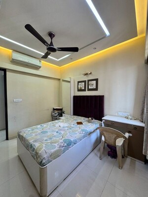 Bedroom in 5 BHK Apartment at Rajvilas Hawa Mahal Chs, Manpada – for Rent