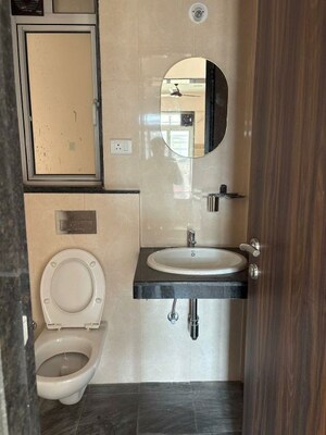 Bathroom in 1 BHK Apartment at Sheth Avante, Kanjurmarg West – for Rent