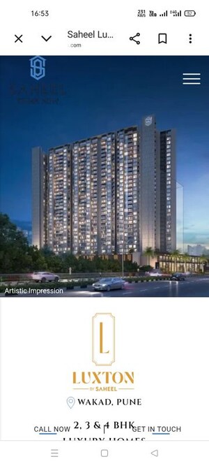 2 BHK Apartment – Exterior View View at Saheel Luxton, Wakad - for Sale