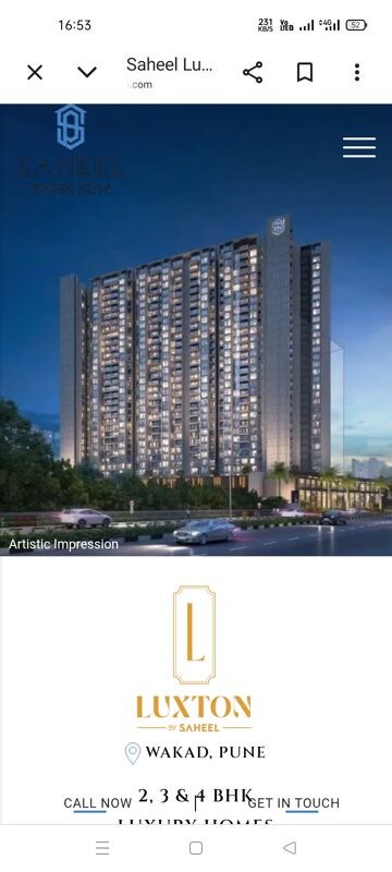 2 BHK Apartment – Exterior View View at Saheel Luxton, Wakad - for Sale