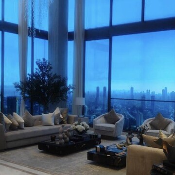 Living Room in 4 BHK Apartment at Oberoi Three Sixty West, Century Bazar – for Rent