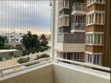 Balcony in 2.5 BHK Apartment at Hoysala Ace, Sahakara Nagar – for Rent