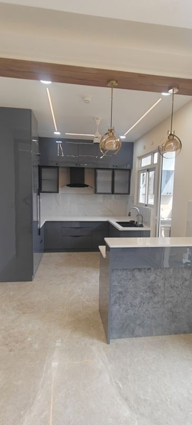 Kitchen, aurobindo-kohinoor 3 Bedroom 2000 Sq.Ft. Apartment In Serilingampally Hyderabad 10066336