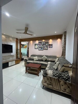 Living Room in 3 BHK Apartment at Aparna HillPark Silver Oaks, Chanda Nagar – for Rent