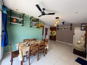 Living Room in 3 BHK Apartment at Aparna HillPark Silver Oaks, Chanda Nagar – for Rent