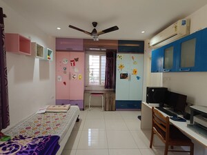 Bedroom in 3 BHK Apartment at Aparna HillPark Silver Oaks, Chanda Nagar – for Rent