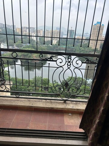 Balcony in 2.5 BHK Apartment at Lake Primrose, Powai – for Rent