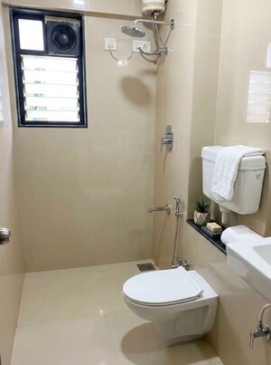 Bathroom in 3 BHK Apartment at Runwal Pearl, Manpada – for Sale