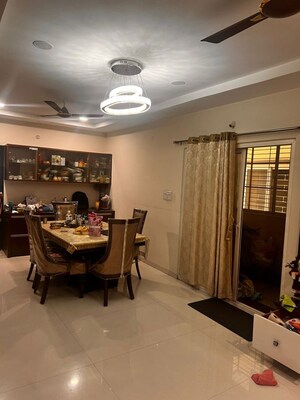 Dining area in 3 BHK Apartment at Madhapur – for Rent