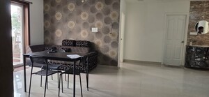 Living Room in 3 BHK Apartment at Fortune KumKum Heights, Kondapur – for Rent