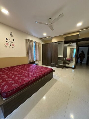 Bedroom in 4 BHK Apartment at Lunawat 9 Abhimanshri, Aundh – for Rent
