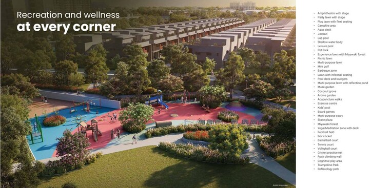 Garden, adarsh-welkin-park 2.5 Bedroom 1422 Sq.Ft. Apartment In Sarjapur Road Bangalore 10066644