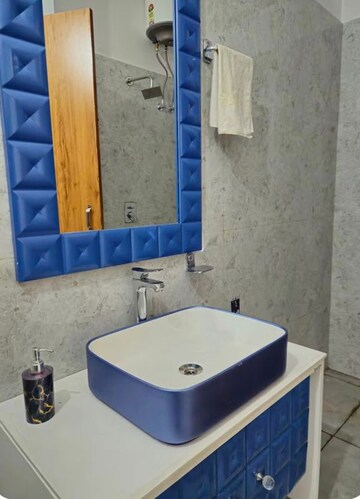 Bathroom in 3 BHK Apartment at Pragati Vihar  – for Rent