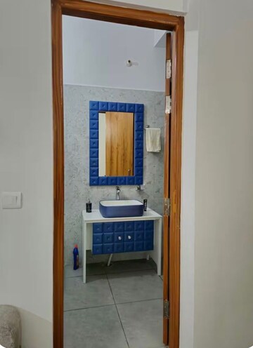 Bathroom in 3 BHK Apartment at Pragati Vihar  – for Rent