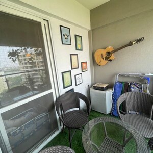 Balcony in 2 BHK Apartment at Venkatesh Lake Life, Jambhulwadi – for Sale