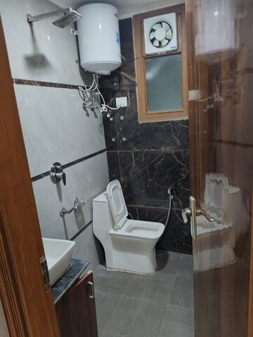 Bathroom in 1 BHK Builder Floor at Panchsheel Vihar – for Rent